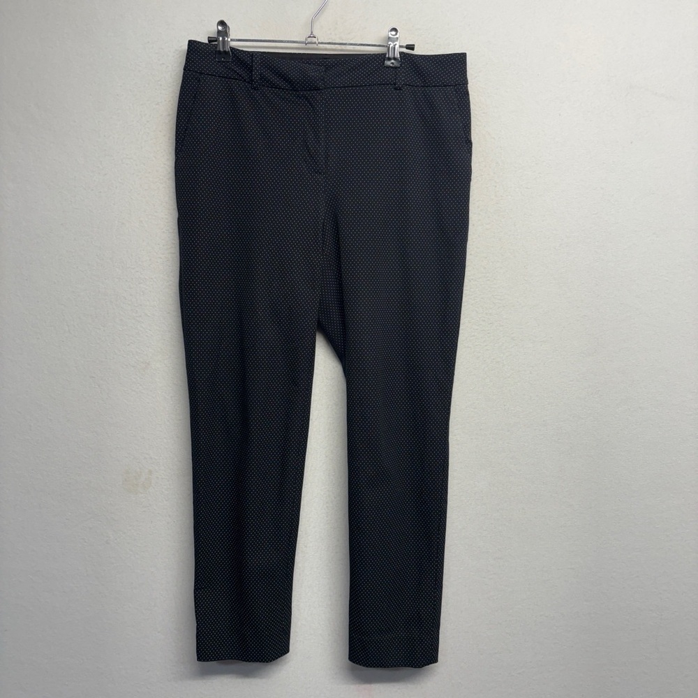 Talbots Hampshire ankle curvy trouser pants 6 P petite‎ black dots